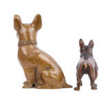 Zwei figürliche Bulldoggen aus Bronze - фото 3