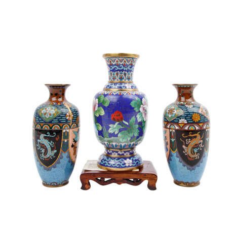 3 Cloisonné-Vasen: Paar Vasen JAPAN - photo 2