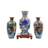 3 Cloisonné-Vasen: Paar Vasen JAPAN - Foto 2