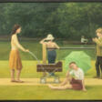Richard Gale (1946). Familie im Park - Auction prices