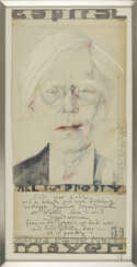 Horst Janssen (1929 Wandsbeck - 1995 Hamburg). Andy Warhol