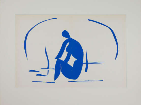 Henry Matisse (1869 Le Cateau-Cambrésis - 1954 Nizza). 4-tlg., Konvolut Grafiken der Scherenschnittserie 'Nu bleu' - photo 5