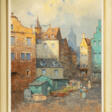 Hans Johann Wagner (1866 Wien - 1940 Perchtolsdorf). Städtische Marktszene - Auktionsarchiv