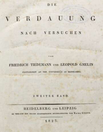 Tiedemann,F. u. L.Gmelin - photo 1