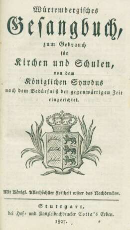 Würtembergisches Gesangbuch, - photo 2