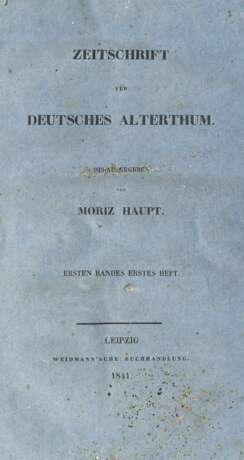 Zeitschrift für Deutsches Alterthum. - photo 1