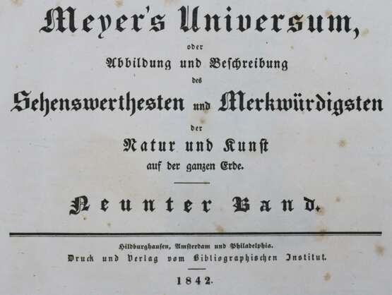 Meyer's Universum. - Foto 1