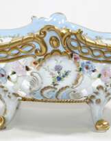 Große Porzellan Durchbruchschale