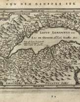 Lacus Lemannus. - Nova Helvetia tabula. - Zurichou.