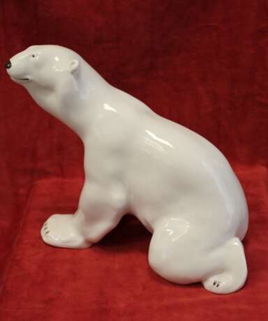 Статуэтка "Белый медведь" ЛФЗ XX век - фото 2
