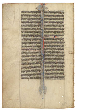 An illuminated French Bible leaf - фото 2