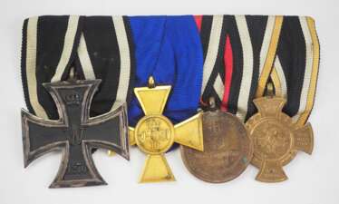 Preussen : Ordenschnalle des Major Batsch - Veteran der Kriege 1866 und 1870/71.