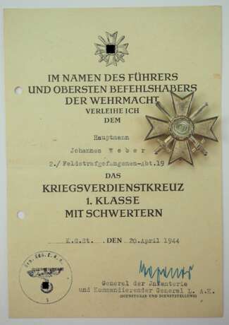 Preussen : Nachlass des Unteroffiziers Weber vom 3. Thüringischen Infanterie-Regiment No. 71 - Träger des Militärverdienstkreuzes. - Foto 2