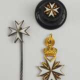 Preussen : Ritterlicher Orden St. Johannis zu Jerusalem, Balley Brandenburg, 3 Miniaturen. - Foto 1