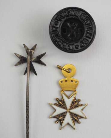 Preussen : Ritterlicher Orden St. Johannis zu Jerusalem, Balley Brandenburg, 3 Miniaturen. - фото 2