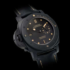 PANERAI, REF. PAM00607, SPECIAL EDITION FOR HONG KONG AND FIRENZE BOUTIQUE OF 50 PIECES, CERAMIC AND TITANIUM, LUMINOR SUBMERSIBLE 1950 LEFT-HANDED 3 DAYS AUTOMATIC CERAMICA