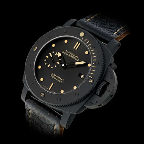 PANERAI, REF. PAM00508, LIMITED EDITION OF 1000 PIECES, CERAMIC AND TITANIUM, LUMINOR SUBMERSIBLE 1950 3 DAYS AUTOMATIC CERAMICA - photo 1