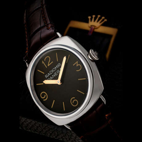 PANERAI, REF. PAM021, LEGENDARY, LIMITED EDITION OF 60 PIECES, PLATINIUM WRISTWATCH WITH ROLEX-BASED MOVEMENT - фото 1