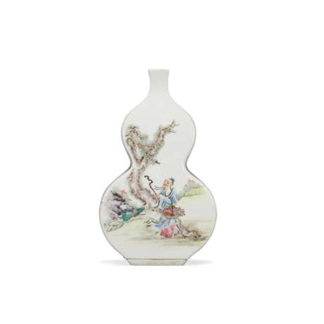 A FAMILLE ROSE DOUBLE-GOURD-SHAPED FLASK - Foto 1