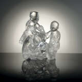 A ROCK CRYSTAL CARVING OF ‘BOYS AND BUFFALO’ GROUP - фото 1