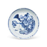 A BLUE AND WHITE `MASTER OF THE ROCKS’ SAUCER DISH - photo 1