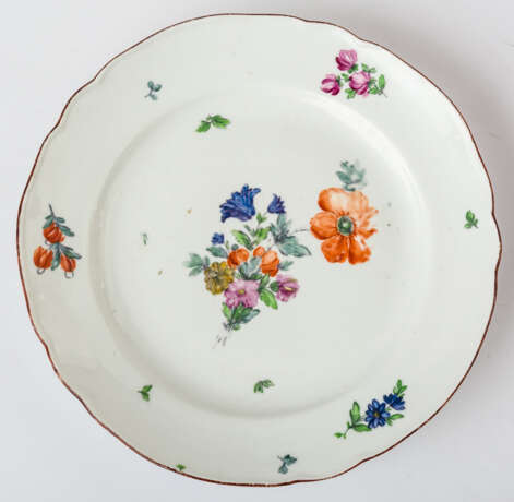 RUSSIAN PLATE WITH FLORAL DECOR - фото 1