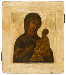 EARLY RUSSIAN ICON SHOWING THE MOTHER OF GOD TICHVINSKAYA