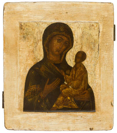 EARLY RUSSIAN ICON SHOWING THE MOTHER OF GOD TICHVINSKAYA - photo 1