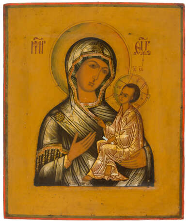 RUSSIAN ICON SHOWING THE MOTHER OF GOD TICHVINSKAYA - фото 1
