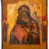 RUSSIAN ICON WITH SILVER OKLAD SHOWING THE MOTHER OF GOD FEODOROVSKAYA - photo 2