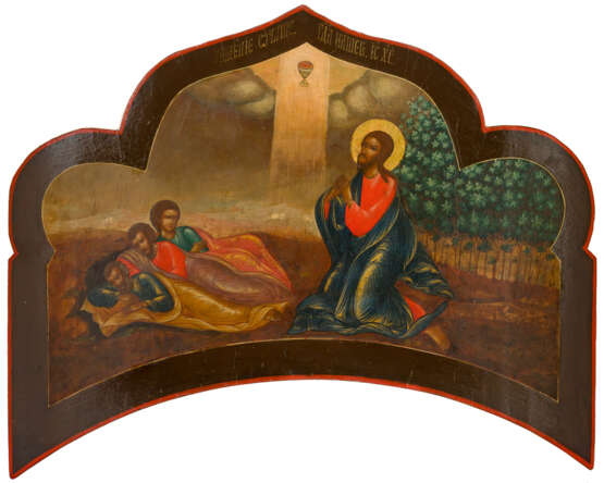 VERY LARGE RUSSIAN ICON SHOWING CHRIST ON THE MOUNT OF OLIVES - photo 1