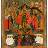 MONUMENTAL RUSSIAN EASTER ICON SHOWING THE DESCENT OF CHRIST INTO HADES (ANASTASIS) - photo 1