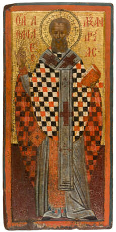 MONUMENTAL GREEK ICON SHOWING ST. ATHANASIUS THE GREAT - фото 1