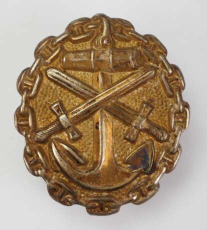 Verwundetenabzeichen, 1918, für die Marine, Gold. - Foto 1