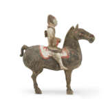 THREE PAINTED POTTERY EQUESTRIAN FIGURES - photo 7
