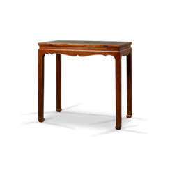 A HUANGHUALI AND BURLWOOD SIDE TABLE, BANZHUO