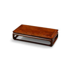 A SMALL HUANGHUALI DISPLAY STAND