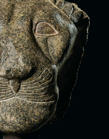 AN EGYPTIAN GRANITE HEAD OF SEKHMET - photo 6