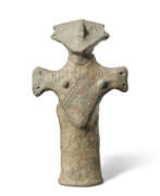 Vinča culture. A VINCA TERRACOTTA STANDING FEMALE FIGURE