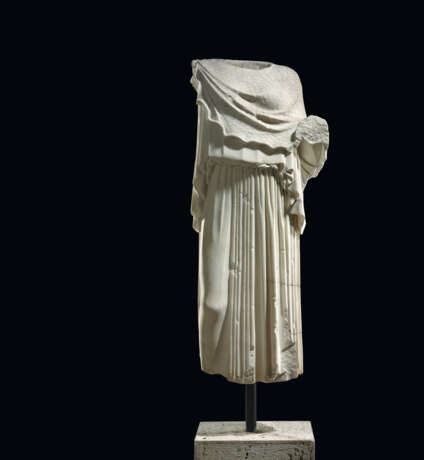 A ROMAN MARBLE ATHENA - Foto 1