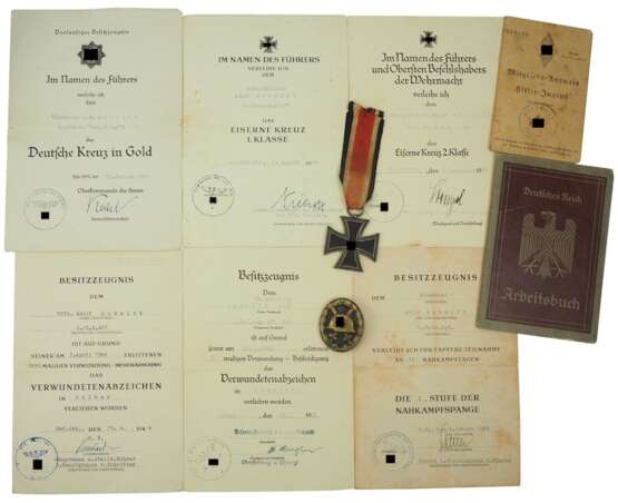 Nachlass des Feldwebel d.R. Adolf Schmitt, Zugführer 6./ Grenadier-Regiment 671 - Träger des Deutschen Kreuzes in Gold. - фото 7