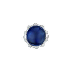 CARTIER SAPPHIRE AND DIAMOND RING