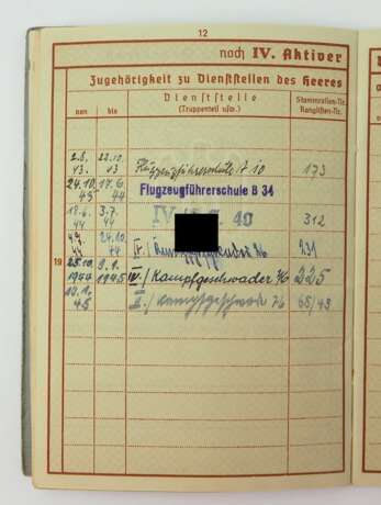 Nachlass des Oberleutnant Heinz Staffehl, Flugzeugführer wie Beobachter der Kampfgeschwader 26, 40 und 76. - Foto 4
