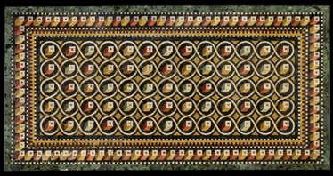 A ROMAN MARBLE MOSAIC PANEL