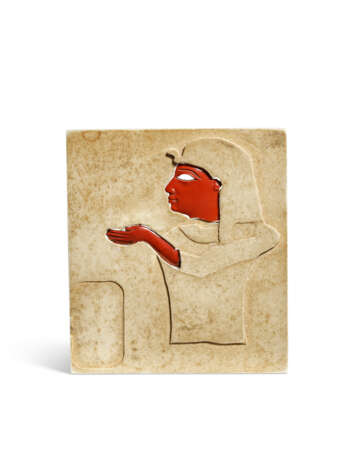 TWO EGYPTIAN RED JASPER INLAYS - photo 1