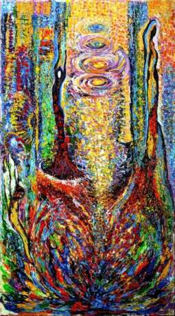 В мире женщин Холст на подрамнике Акриловые краски Абстрактный экспрессионизм Молдавия 2018 г. - фото 1