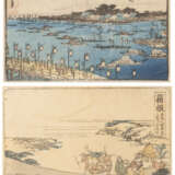 UTAGAWA HIROSHIGE UND KATSUSHIKA HOKUSAI, ZWEI UKIYO-E - Foto 1