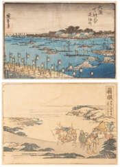 UTAGAWA HIROSHIGE UND KATSUSHIKA HOKUSAI, ZWEI UKIYO-E