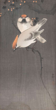 OHARA KOSON, ZWEI SEIDENSCHWÄNZEN - Foto 1