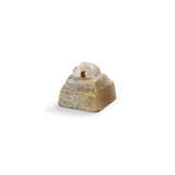 A JADE INSCRIBED SQUARE SEAL - photo 1